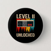 Level 11 Unlocked Video Game Controller Birthday M Button (Vorderseite)