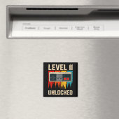 Level 11 Unlocked Video Game Controller Birthday M Magnet (In Situ (Geschirrspüler))