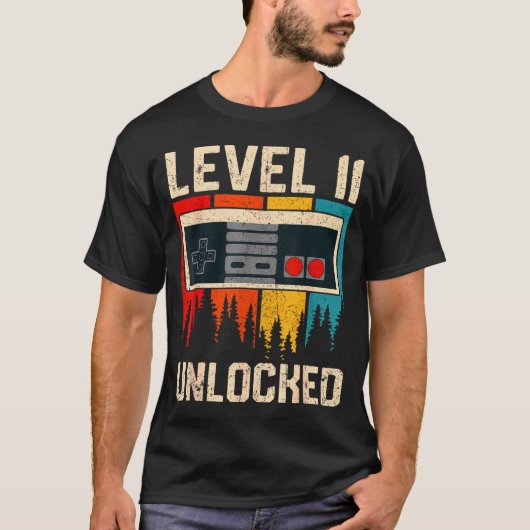 Level 11 Unlocked Video Game Controller Birthday M T-Shirt (Vorderseite)