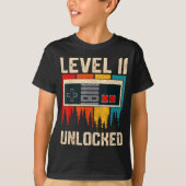 Level 11 Unlocked Video Game Controller Birthday M T-Shirt (Vorderseite)