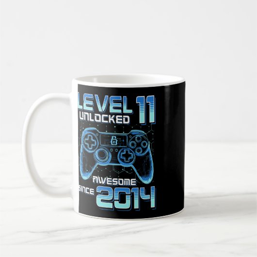 Level 11 Unlocked Video Game Party 11th Birthday G Kaffeetasse (Links)