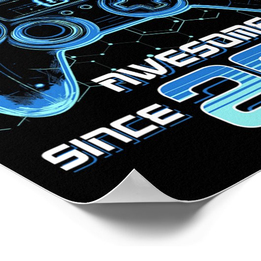 Level 11 Unlocked Video Game Party 11th Birthday G Poster (Ecke)