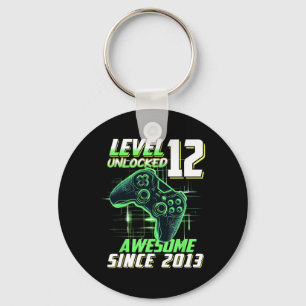 Level 12 freigeschaltet Awesome seit dem 12. Gebur Schlüsselanhänger