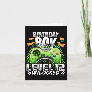 Level 12 Unlock Video Game 12. Geburtstag Gamer G Karte