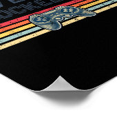 Level 12 Unlocked Video Game 12th Birthday Gamer B Poster (Ecke)