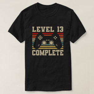 Level 13 Abgeschlossenes 13. Jubiläums-Video-Gamer T-Shirt