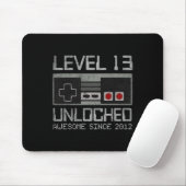 Level 13 freigeschaltet 13. Geburtstag 13-jähriges Mousepad (Mit Mouse)