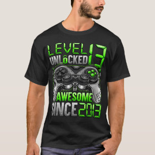 Level 13 Freigeschaltet 13 Jährige Jungen 13. Gebu T-Shirt