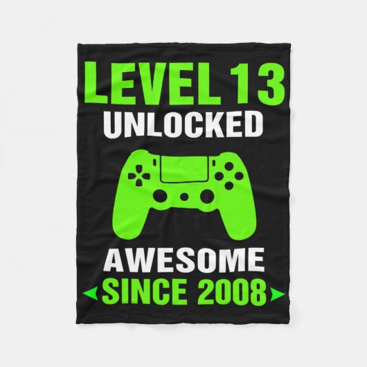 Level 13 freigeschaltet Awesome 2008 Videospiel 13 Fleecedecke (Vorderseite)