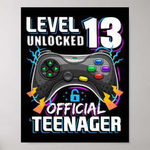 Level 13 freigeschaltet Offizielles Teenager-Video Poster