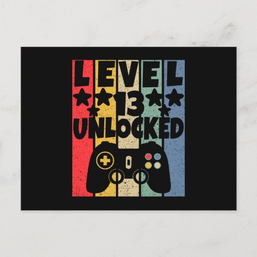 Level 13 freigeschaltet postkarte (Vorderseite)