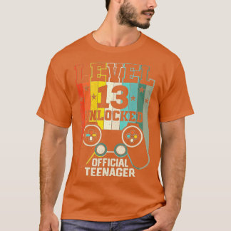 Level 13 Unlocked  13th Video  Birthday Gift  (110 T-Shirt