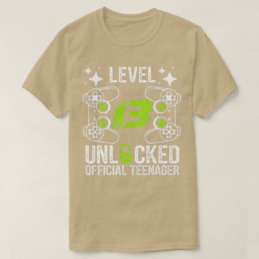 Level 13 Unlocked  13th Video  Birthday Gift  (142 T-Shirt (Design vorne)