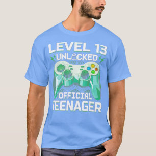 Level 13 Unlocked 13th Video Birthday Gift (25) T-Shirt