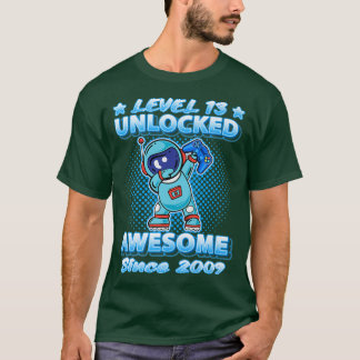 Level 13 Unlocked Born 2009 Dabbing Astronaut 13th T-Shirt