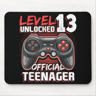 Level 13 Unlocked Offial Teenager Video Game 13t Mousepad