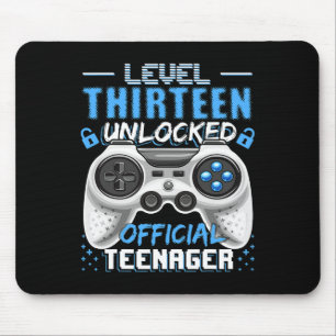 Level 13 Unlocked Offial Teenager Video Game 13t Mousepad
