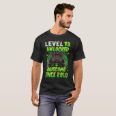 Level 13 Unlocked Video Game 13th Birthday Gamer B T-Shirt (Vorne ganz)