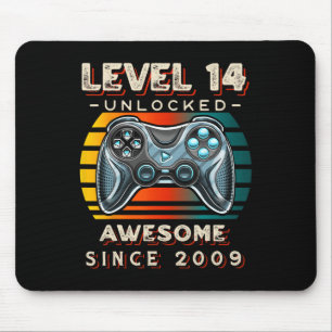 Level 14 Unlock Video Game 14. Geburtstag 14 Jr. O Mousepad
