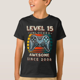 Level 15 Unlock Video Game 15. Geburtstag 15 Jahre T-Shirt