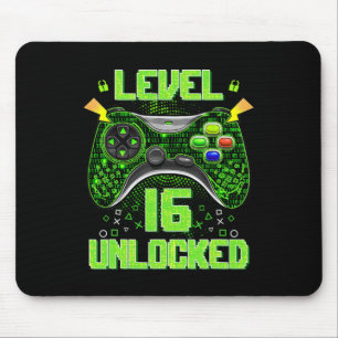 Level 16 freigeschaltet 16. Geburtstagsgeschenke 1 Mousepad