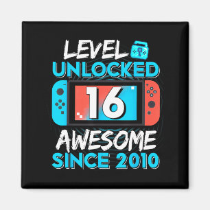 Level 16 freigeschaltet Awesome seit 2010 16. Gebu Magnet