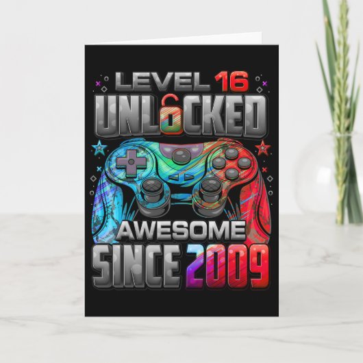 Level 16 freigeschaltet Großartig Seit 2009 16. Ge Karte (Vorderseite)