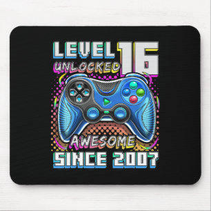 Level 16 freigeschaltet Tolles 2007 Videospiel 16. Mousepad