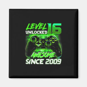 Level 16 freigeschaltetes Shirt Lustiges Videospie Magnet