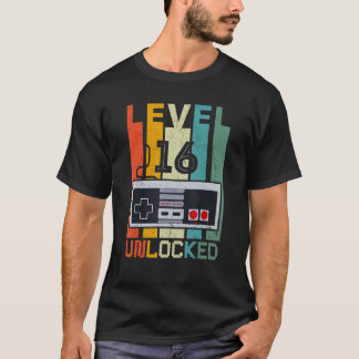 Level 16 Unlock Video Gamer 16. Geburtstags-T-Shir T-Shirt