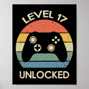 Level 17 freigeschaltet 17. Gaming-Geburtstag-Cont Poster
