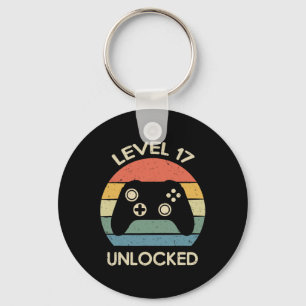 Level 17 freigeschaltet 17. Gaming-Geburtstag-Cont Schlüsselanhänger