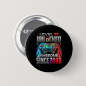 Level 17 freigeschaltet Großartig seit 2008 17. Ge Button (Vorne & Hinten)