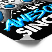 Level 18 Unlocked 18 Year Old Boys 18th Birthday B Poster (Ecke)