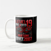 Level 19 Unlocked 19 Year Old Boys 19th Birthday B Kaffeetasse (Links)