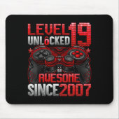 Level 19 Unlocked 19 Year Old Boys 19th Birthday B Mousepad (Vorne)