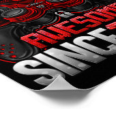 Level 19 Unlocked 19 Year Old Boys 19th Birthday B Poster (Ecke)