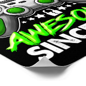 Level 19 Unlocked 19 Year Old Boys 19th Birthday B Poster (Ecke)