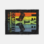 Level 1 Complete Gamer Gift 1 Years Wedding Annive Fleecedecke (Vorderseite (Horizontal))