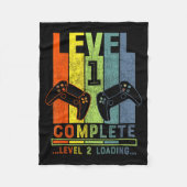 Level 1 Complete Gamer Gift 1 Years Wedding Annive Fleecedecke (Vorderseite)