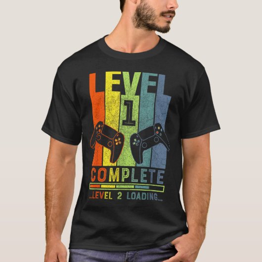 Level 1 Complete Gamer Gift 1 Years Wedding Annive T-Shirt (Vorderseite)
