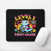 Level 1 First Grade Gamer Axolotl Video Game Ck To Mousepad (Mit Mouse)