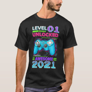 Level 1 freigeschaltet Geburtstag Jungen 1. Gebur T-Shirt