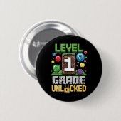 Level 1. Klasse freigeschaltetes Videospiel erster Button (Vorne & Hinten)