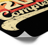 Level 20 Complete Gamer T-Shirt 20. Wedding Annive Poster (Ecke)