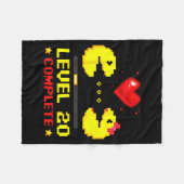 Level 20 Complete Gamers 20th Wedding Anniversary  Fleecedecke (Vorderseite (Horizontal))