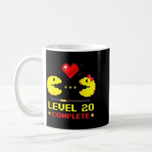 Level 20 Complete Gamers 20th Wedding Anniversary  Kaffeetasse (Links)