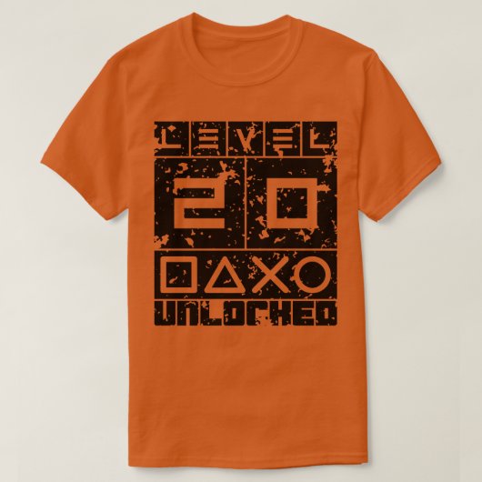Level 20 freigeschaltet T-Shirt (Design vorne)