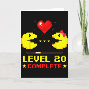 Level 20 - Komplette Gamer zum 20. Hochzeitstag Karte