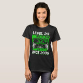 Level 20 Unlocked 20 Year Old Boys 20th Birthday B T-Shirt (Vorne ganz)